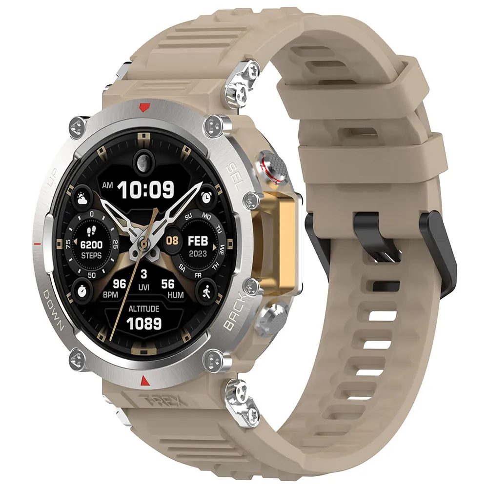 Cinturino Techsuit W067 per Amazfit T-Rex Ultra, Beige - immagine 1