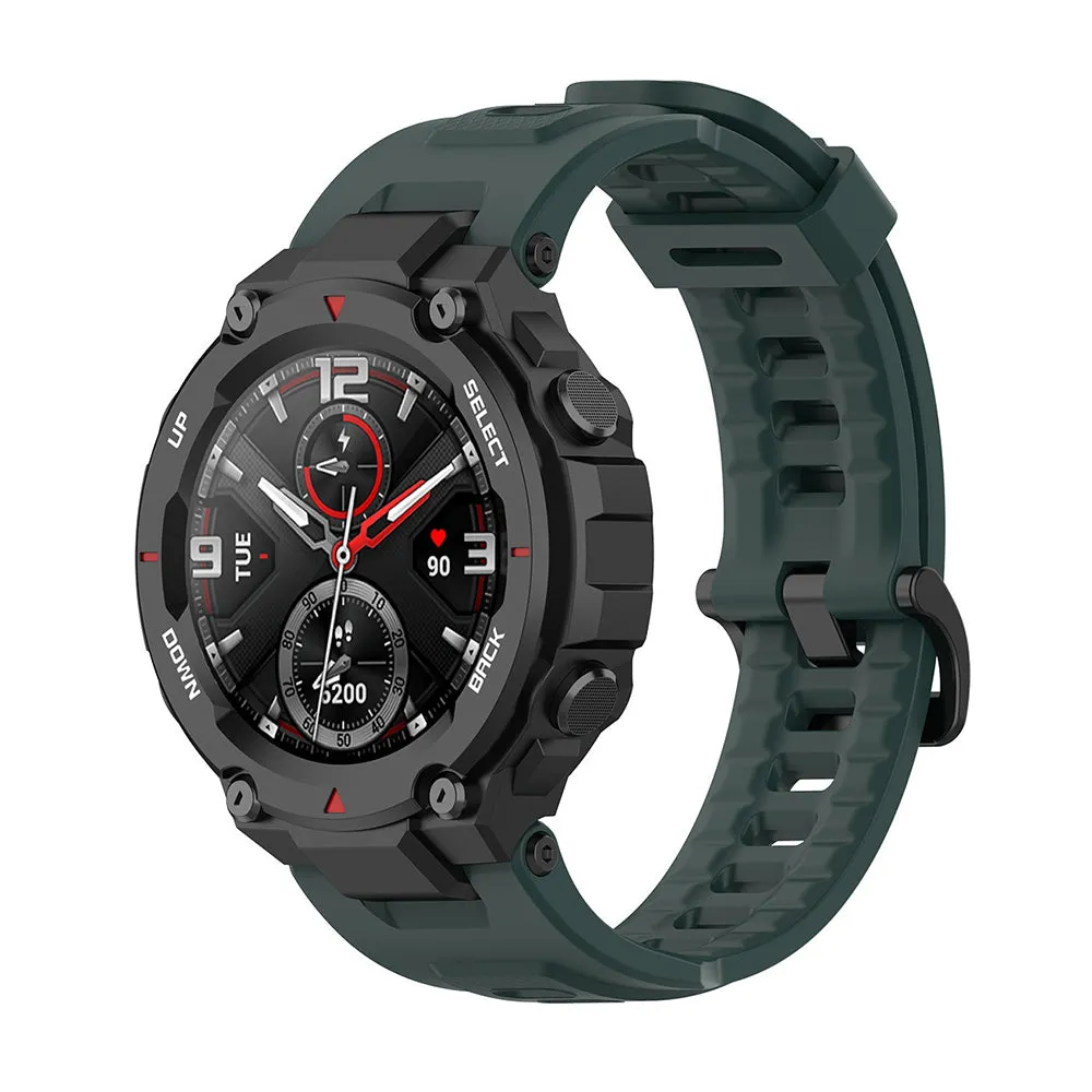 Cinturino Techsuit W067 per Amazfit T-Rex Pro / T-Rex, Verde Scuro - immagine 1