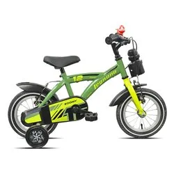 Mountain Bike acciaio ( 1 vel ) 12" con rotelle BIMBO Green e Light Green Glossy 26L9900V - immagine 1