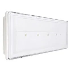Lampada emergenza STILE+ (4 luci - 120 Lumen - 6 W - 3 Ore) (IP42) (28x4,6x11,9cm) 19500F - immagine 1