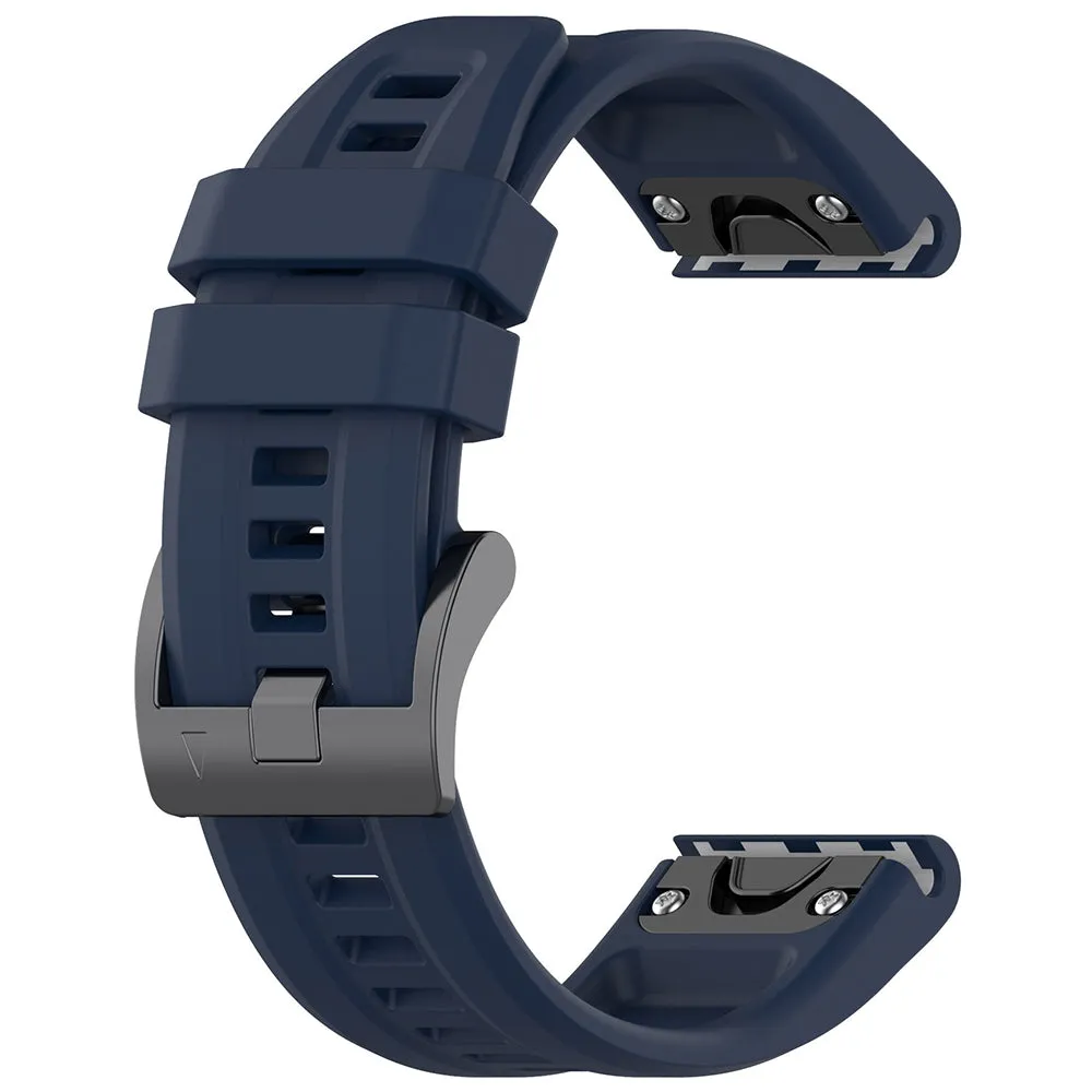 Cinturino Techsuit W060 per Garmin Instinct / Approach / Fenix Watch Series, 20mm, Blu Navy - immagine 1