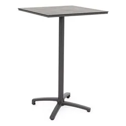 Tavolo pieghevole da esterno hpl CLARET Alto Antracite dark (70x70x110cm) 0666095 - immagine 1
