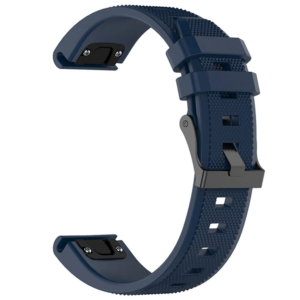 Cinturino Techsuit W058 per Garmin Instinct / Approach / Fenix Watch Series, 20mm, Blu Navy - immagine 1