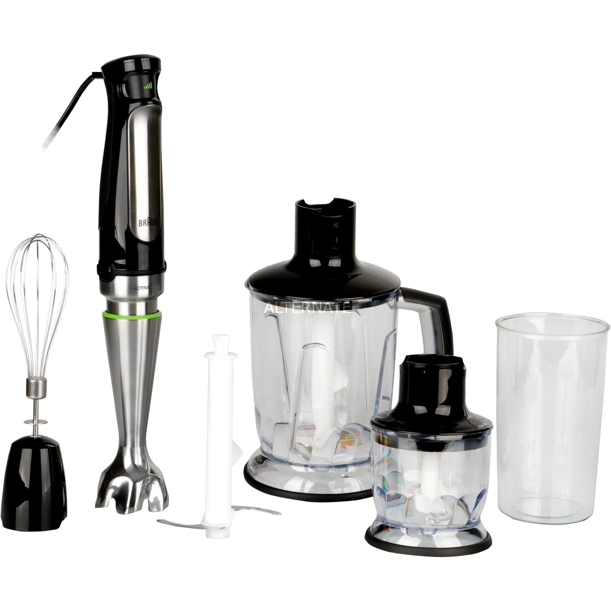 MultiQuick 7 MQ 7045X 1,25 L Frullatore ad immersione 1000 W Nero, Acciaio inox, Frullatore a immersione - immagine 1