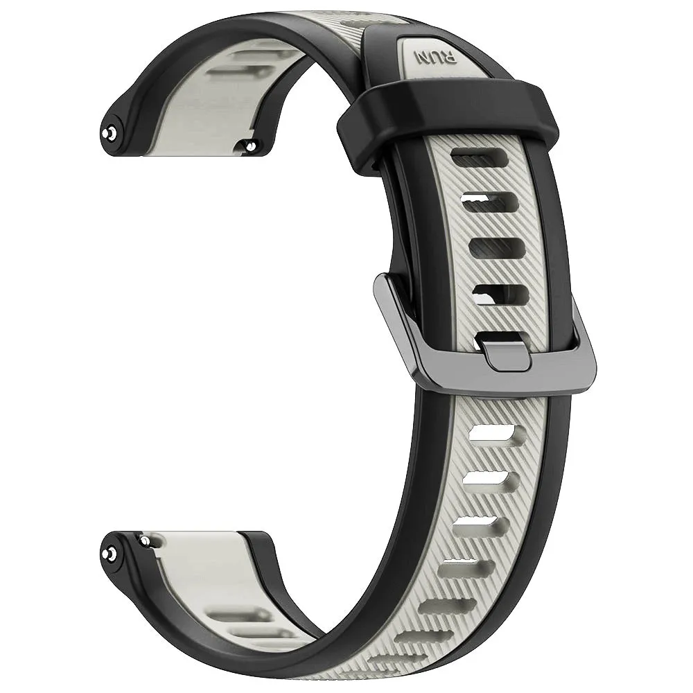 Cinturino Techsuit W053 per Huawei Watch / Garmin Watch Series, 18mm, Grigio - immagine 1