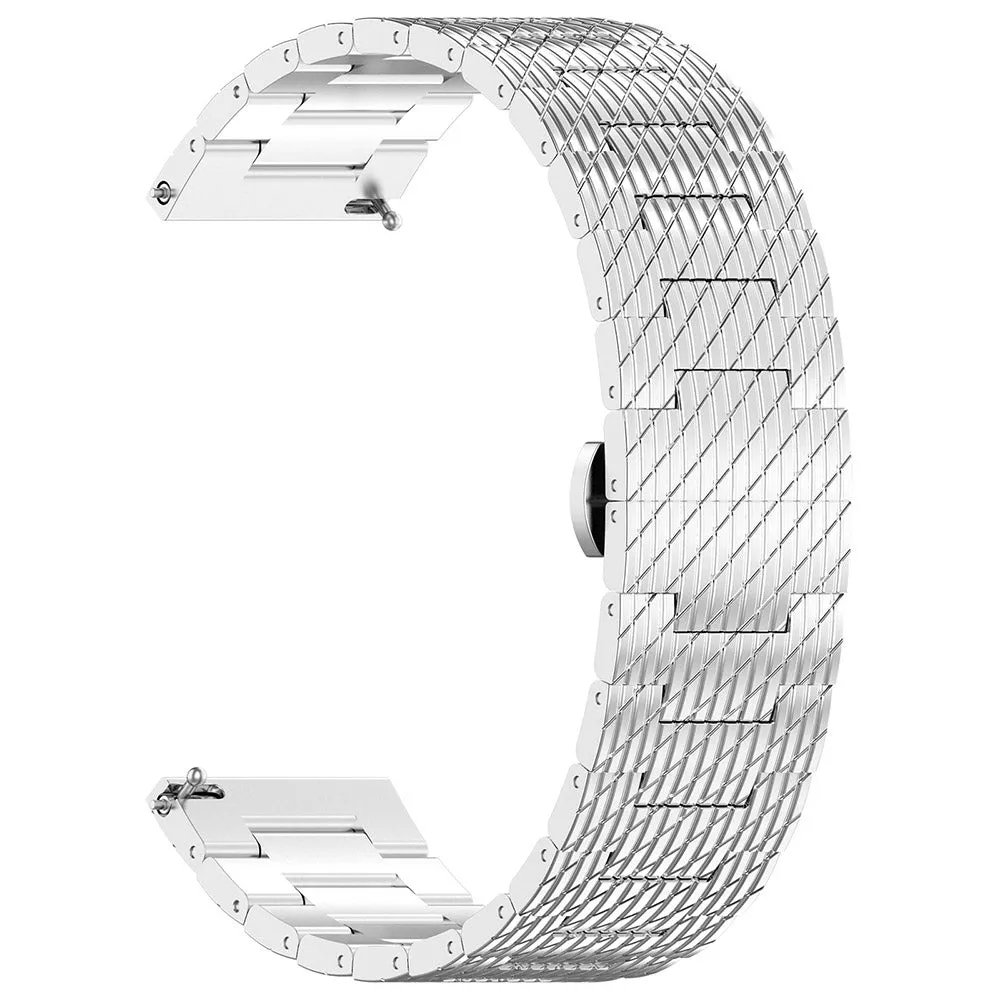 Cinturino Techsuit W052 per Samsung Galaxy Watch / Huawei Watch Series, 20mm, Argento - immagine 1