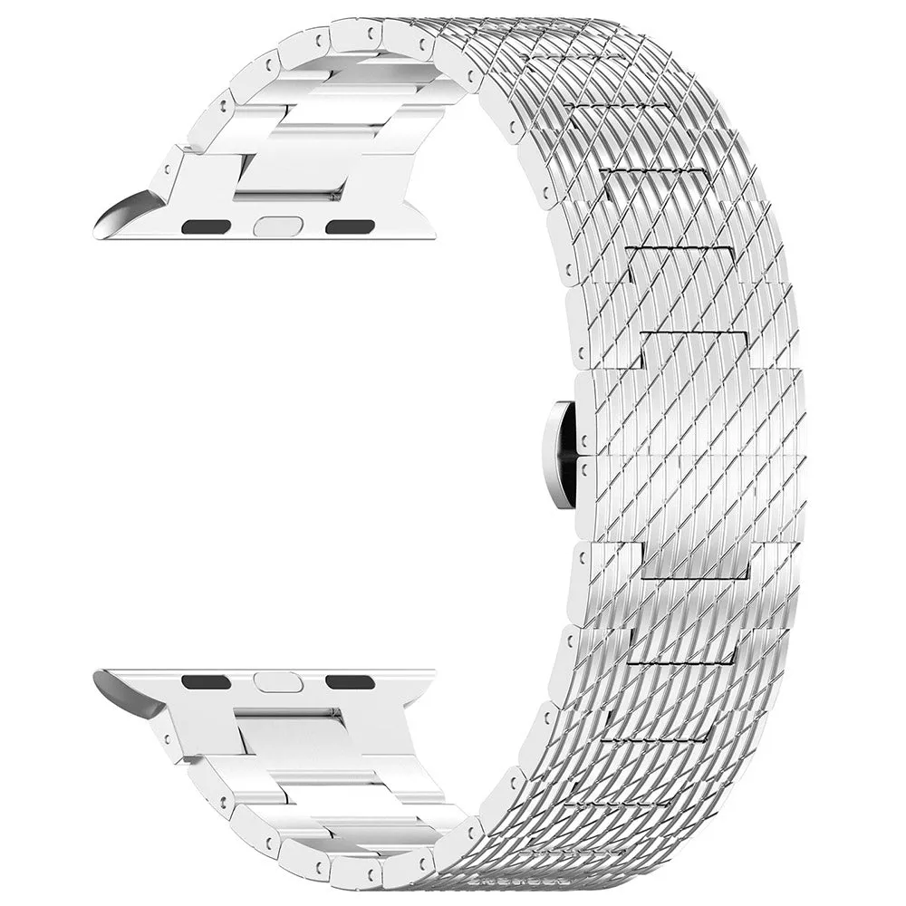 Cinturino Techsuit W052 per Apple Watch 49mm / 46mm / 45mm / 44mm / 42mm Series, Argento - immagine 1