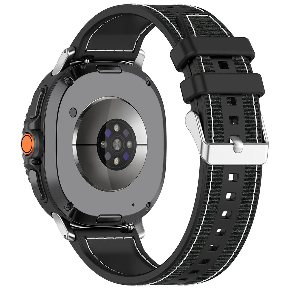 Cinturino Techsuit W051 per Samsung Galaxy Watch9 / Watch8 / Watch8 Classic Series, Nero - immagine 1