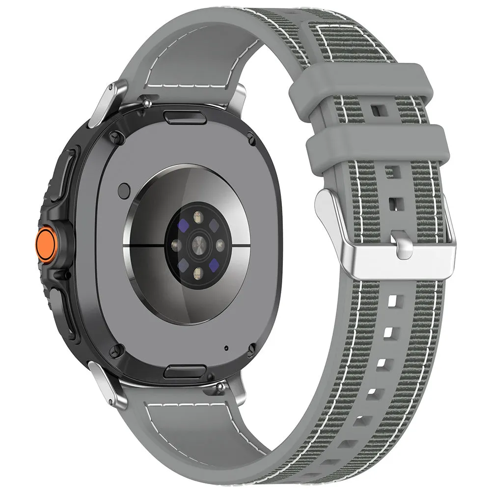 Cinturino Techsuit W051 per Samsung Galaxy Watch9 / Watch8 / Watch8 Classic Series, Grigio - immagine 1