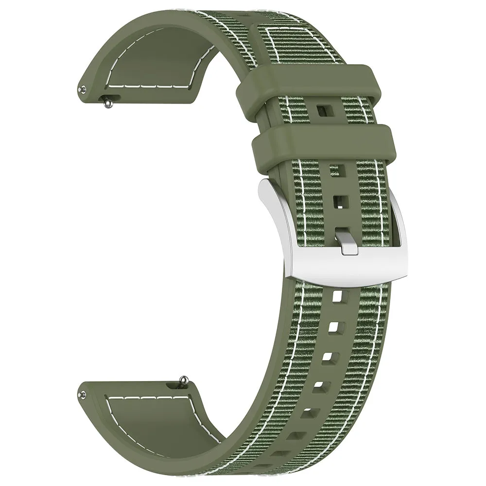Cinturino Techsuit W051 per Huawei Watch / Xiaomi Watch Series, 22mm, Verde - immagine 1