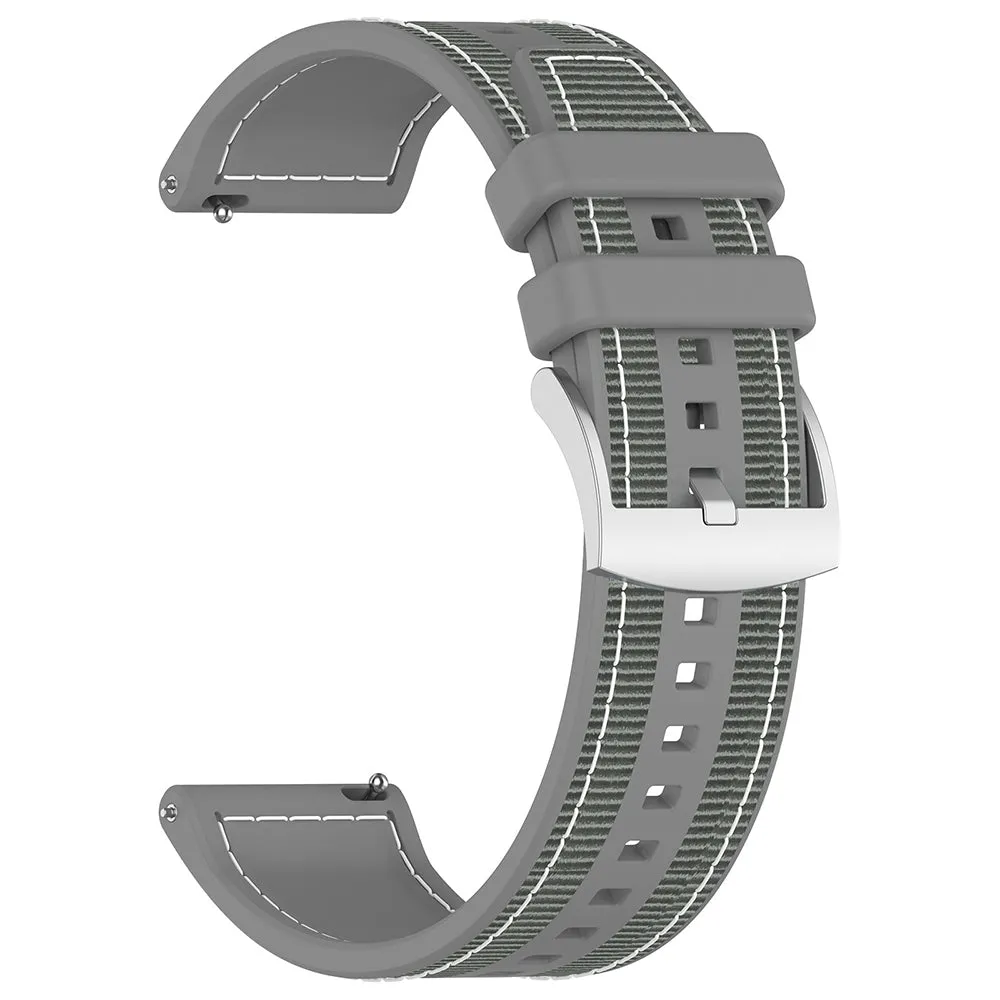 Cinturino Techsuit W051 per Huawei Watch / Xiaomi Watch Series, 22mm, Grigio - immagine 1