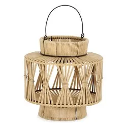 Lampada tavolo solare NIKHITA Naturale (1 luce - 0,13 W - Bianco caldo - E27) (28,5x29cm) 0828075 - immagine 1