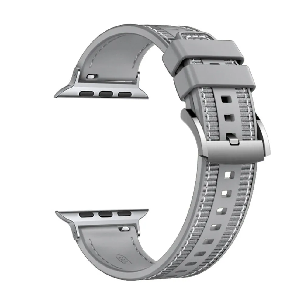 Cinturino Techsuit W051 per Apple Watch 49mm / 46mm / 45mm / 44mm / 42mm Series, Grigio - immagine 1