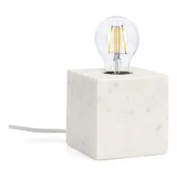 Lampada tavolo MANDLA Bianco (1 luce - 25 W - E27) (12x12x25cm) 0828096 - immagine 1