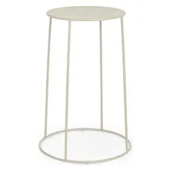 Tavolino da esterno acciaio AUSTIN Gypsum (35x63cm) 0804932 - immagine 1