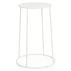 Tavolino da esterno acciaio AUSTIN Bianco (35x63cm) 0804931 - immagine 1