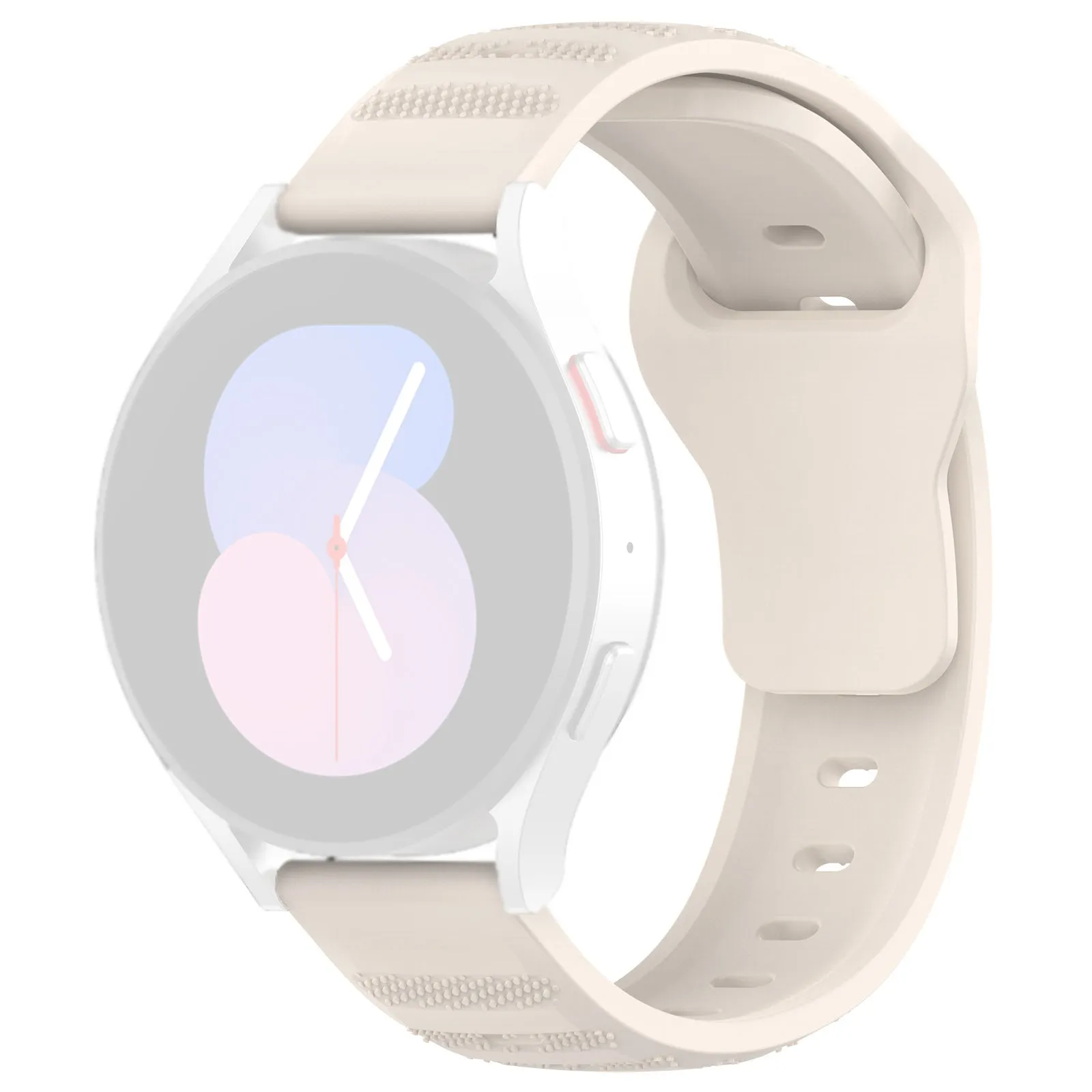 Cinturino Techsuit W050 per Samsung Galaxy Watch / Huawei Watch Series, 20mm, Beige - immagine 1