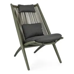 Poltrona alluminio, poliestere ALOHA Verde 0660414 - immagine 1