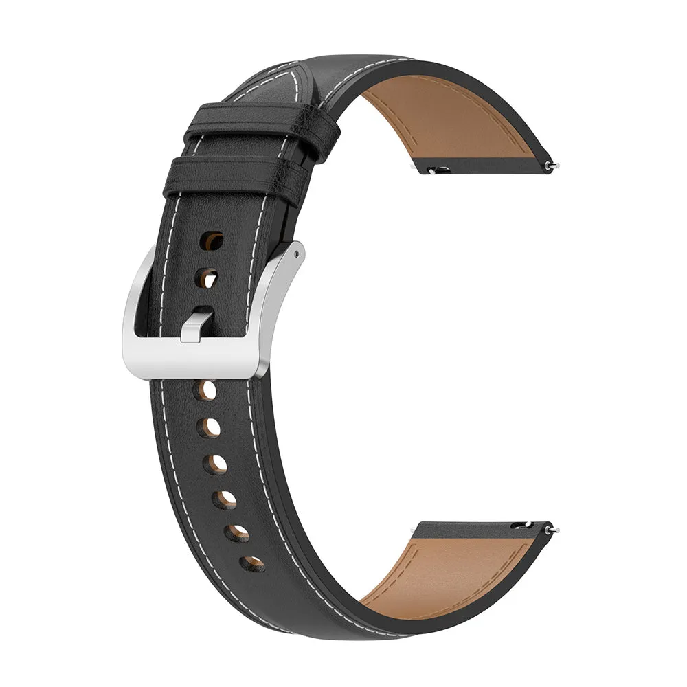 Cinturino Techsuit W048 per Samsung Galaxy Watch / Huawei Watch Series, 20mm, Nero. - immagine 1
