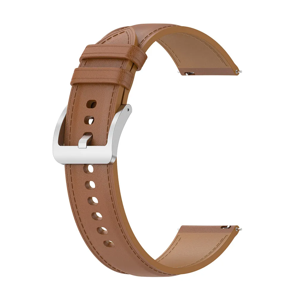 Cinturino Techsuit W048 per Samsung Galaxy Watch / Huawei Watch Series, 20mm, Marrone - immagine 1