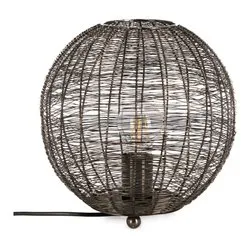Lampada tavolo INAY Nero (1 luce - 25 W - E27) (26x26cm) 0826821 - immagine 1