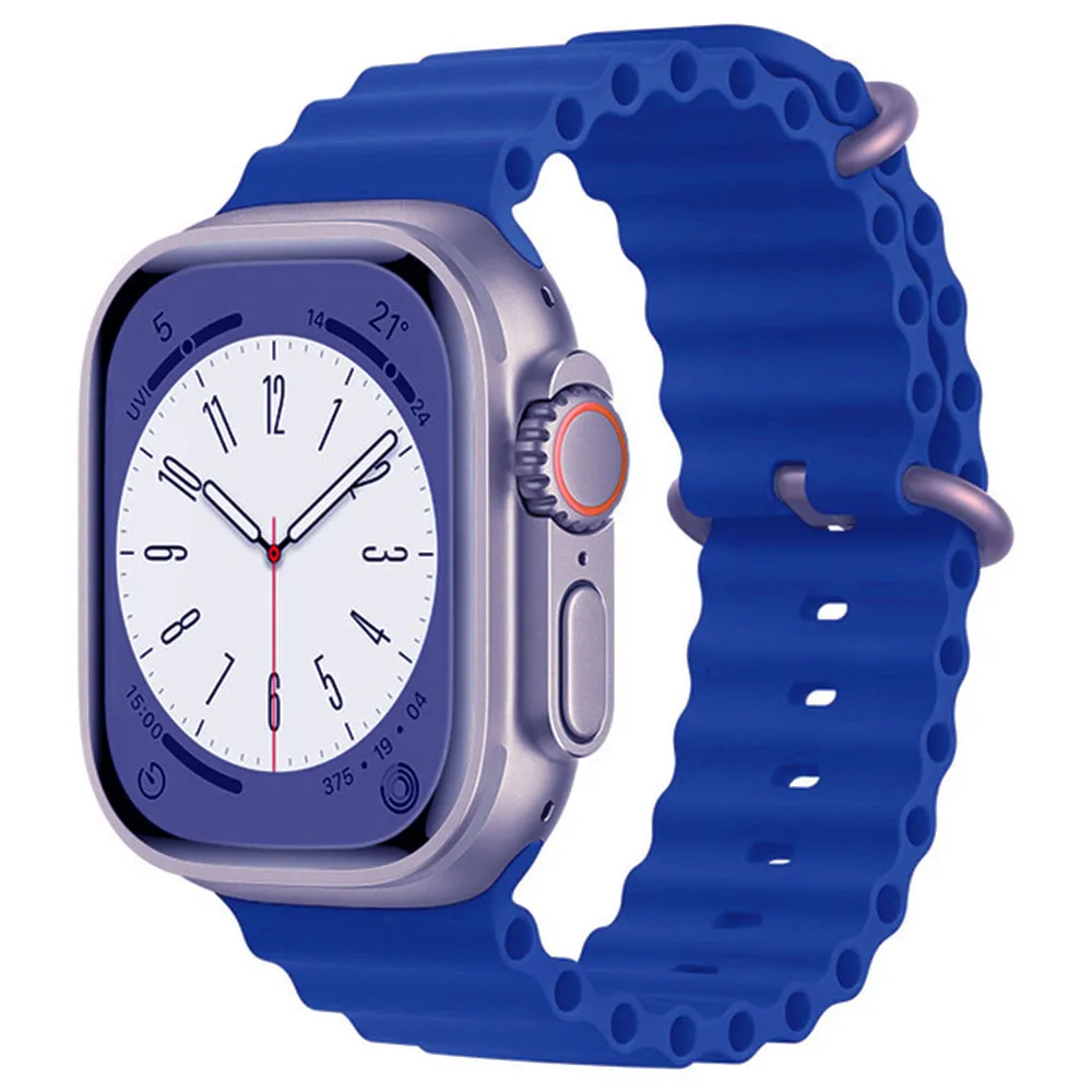 Cinturino Techsuit W038 per Apple Watch 49mm / 46mm / 45mm / 44mm / 42mm Series, Blu - immagine 1