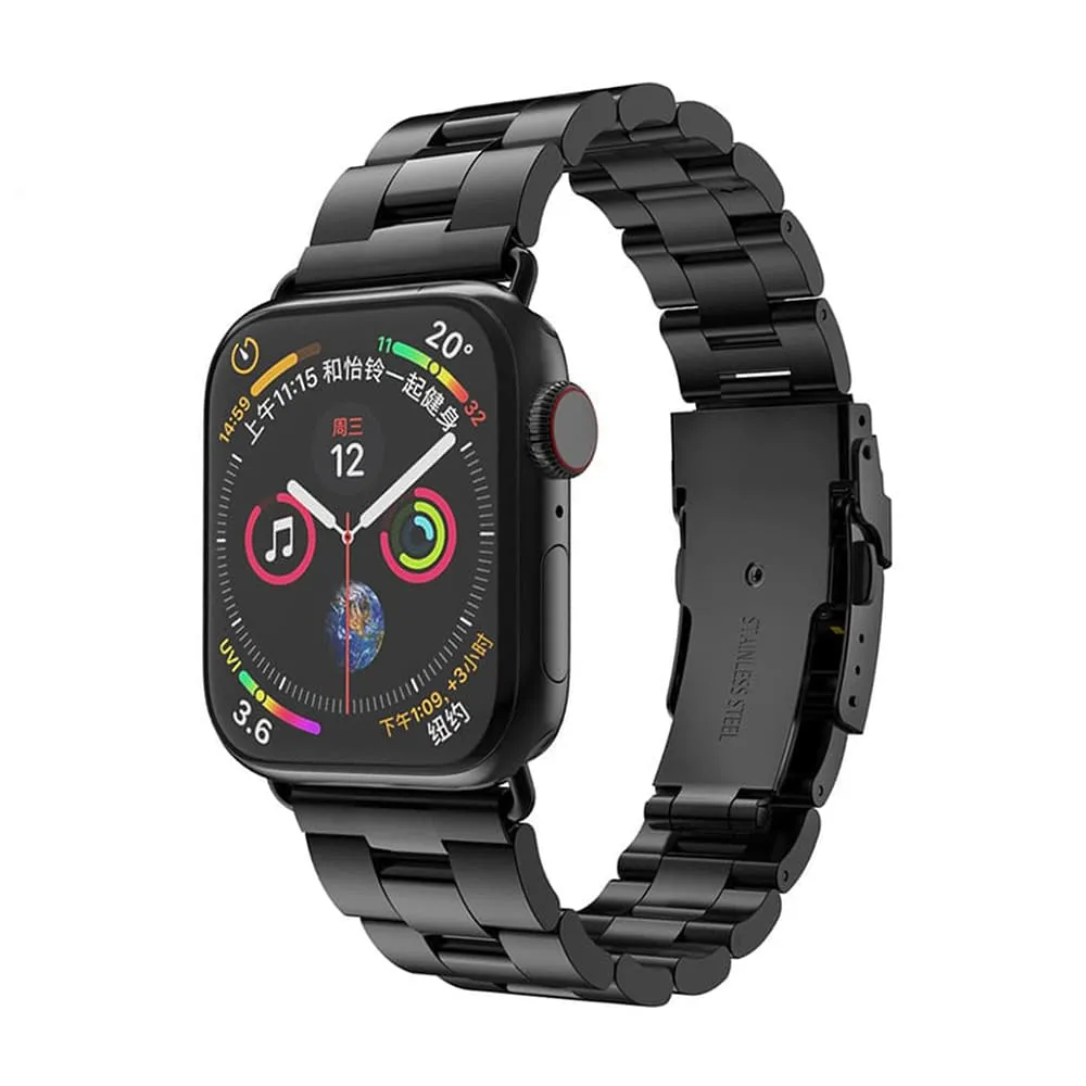 Cinturino Techsuit W036 per Apple Watch 49mm / 46mm / 45mm / 44mm / 42mm Series, Nero - immagine 1