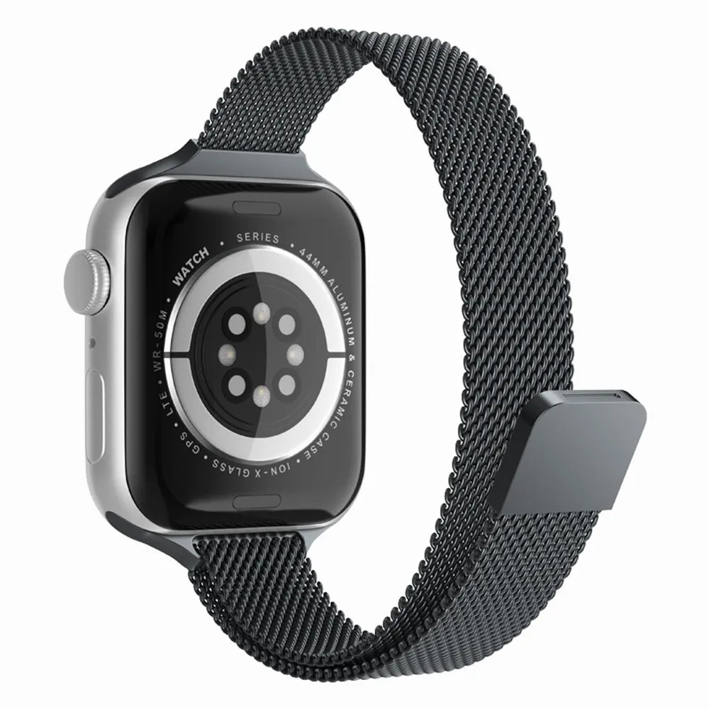 Cinturino Techsuit W034 per Apple Watch 49mm / 46mm / 45mm / 44mm / 42mm Series, Nero - immagine 1