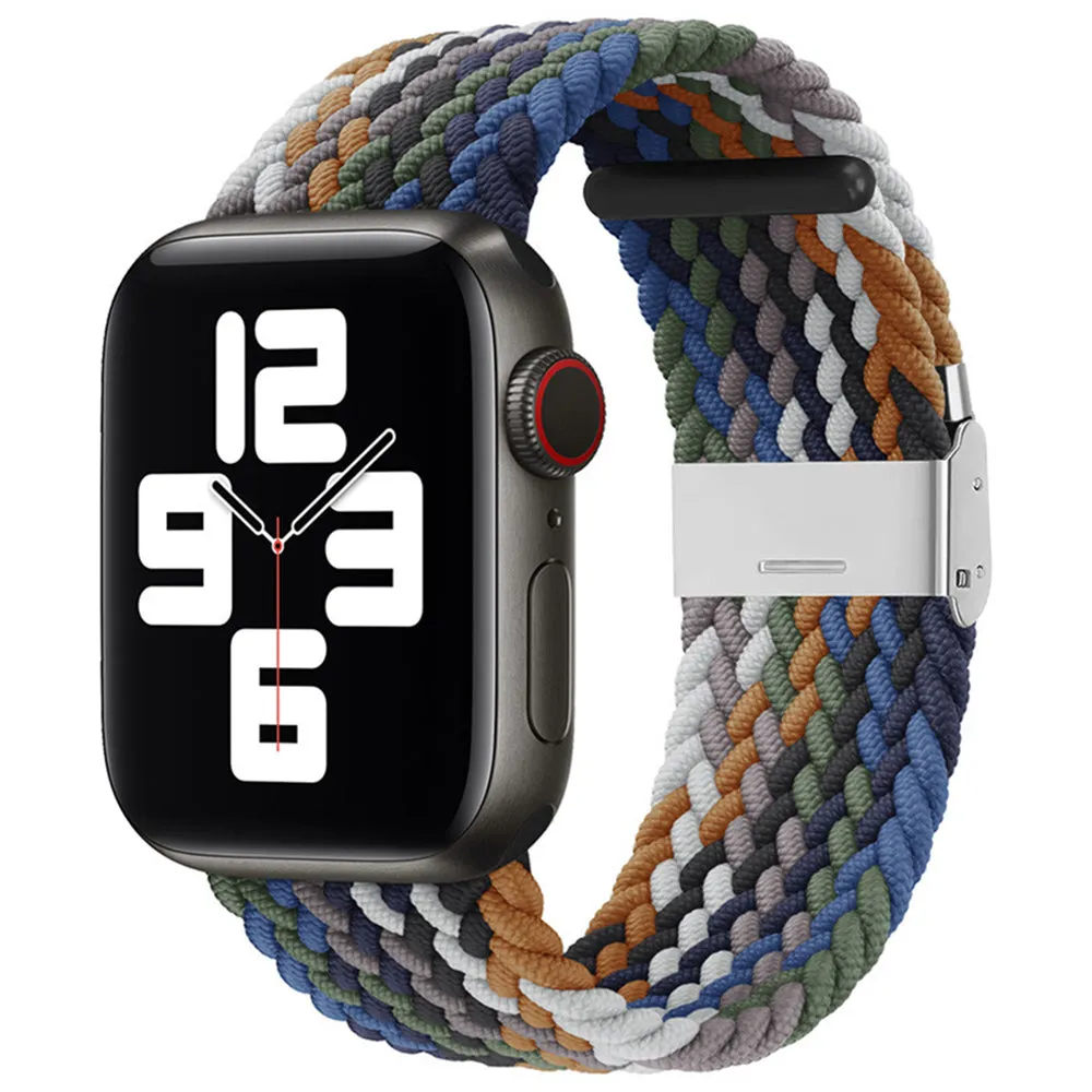 Cinturino Techsuit W032 per Apple Watch 49mm / 46mm / 45mm / 44mm / 42mm Series, Verde Multicolore - immagine 1