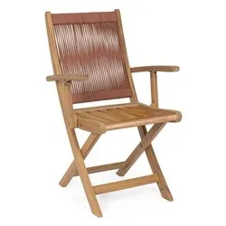 Sedia con braccioli legno, polipropilene DANUBIO Corallo 0806993 - immagine 1
