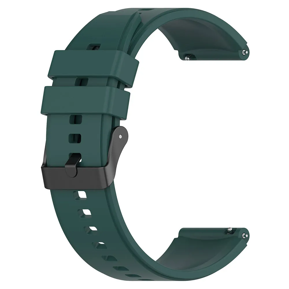 Cinturino Techsuit W026 per Samsung Galaxy Watch / Huawei Watch Series, 20mm, Verde Scuro - immagine 1
