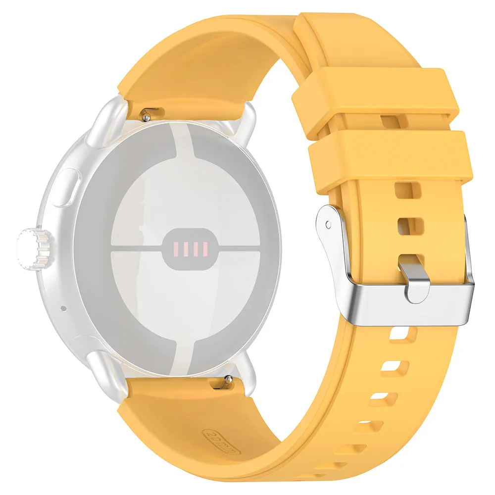 Cinturino Techsuit W026 per Samsung Galaxy Watch / Huawei Watch Series, 20mm, Giallo - immagine 1