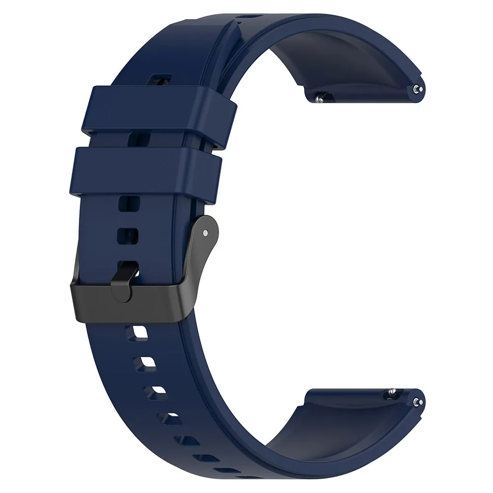 Cinturino Techsuit W026 per Huawei Watch / Xiaomi Watch Series, 22mm, Blu Scuro - immagine 1