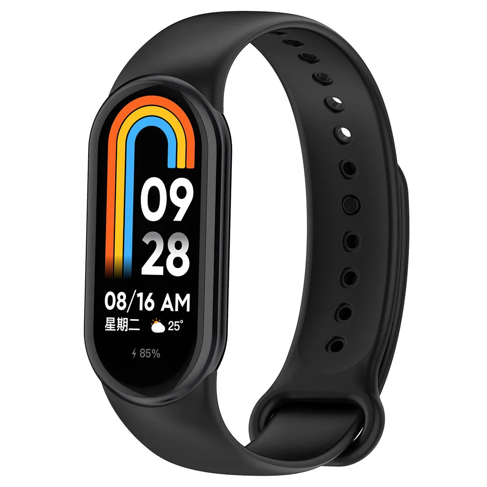 Cinturino Techsuit W014 per Xiaomi Smart Band 10 / 9 / 8, Nero - immagine 1