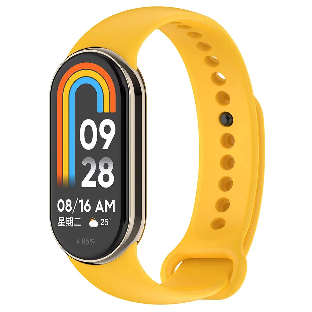 Cinturino Techsuit W014 per Xiaomi Smart Band 10 / 9 / 8, Giallo - immagine 1