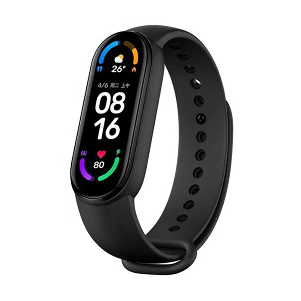 Cinturino Techsuit W013 per Xiaomi Band / Amazfit Band Series, Nero - immagine 1
