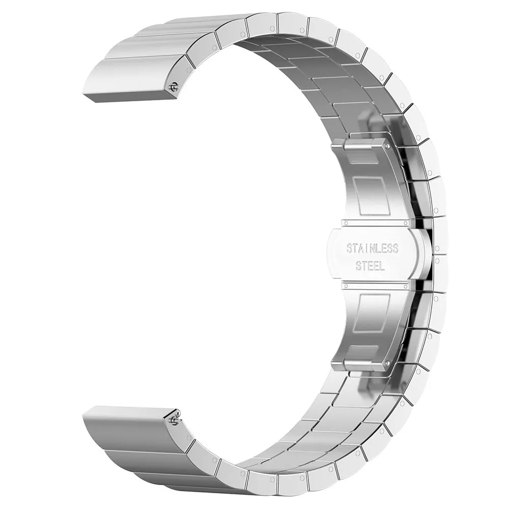 Cinturino Techsuit W012 per Samsung Galaxy Watch / Huawei Watch Series, 20mm, Argento - immagine 1