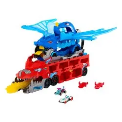 Playset Drago Trasportatore trasformabile HOT WHEELS CITY JBM72 - immagine 1