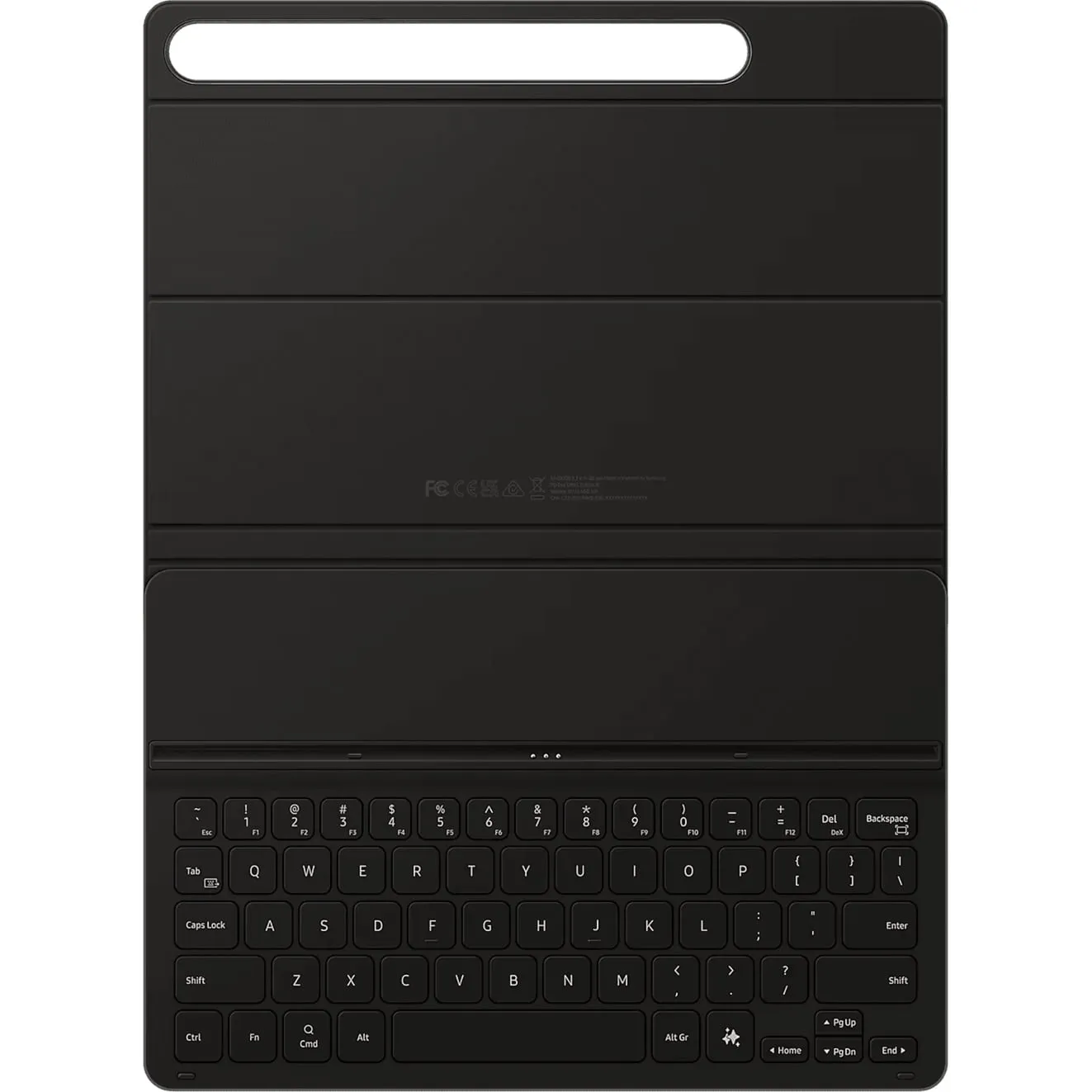 EF-DX720 QWERTZ Tedesco Pin Pogo Nero, Custodia per tablet - immagine 1