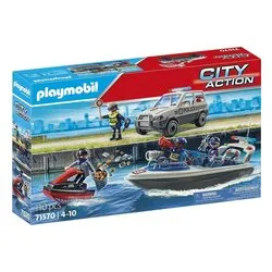 Inseguimento della Polizia in acqua ( 110 pz ) CITY ACTION 4-10a 71570 - immagine 1