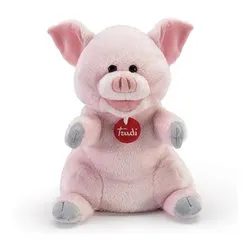 Peluche Marionetta Maiale (15x19x26cm) PUPPETS Rosa 29624 - immagine 1