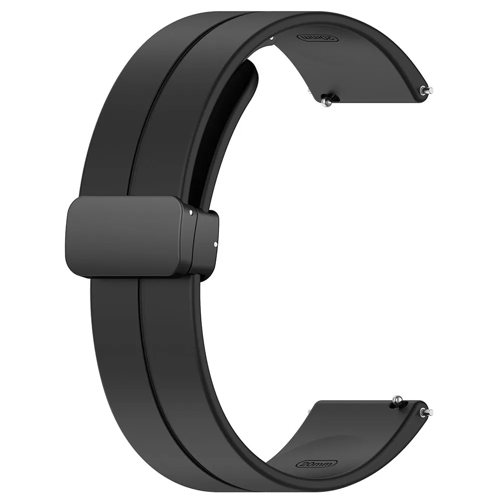 Cinturino Techsuit W011 per Huawei Watch / Garmin Watch Series, 18mm, Nero - immagine 1