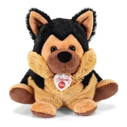 Peluche Cane pastore tedesco (20x19x23cm) BUSSI Beige, Marrone e Nero 18761 - immagine 1