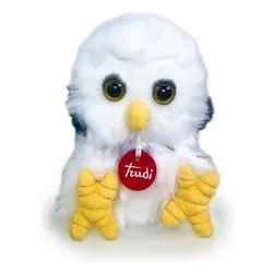 Peluche Gufetto (14x16x18cm) FLUFFY Bianco 69656 - immagine 1