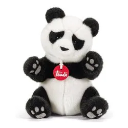 Peluche Panda Kevin S (16x12x21cm) CLASSIC Bianco e Nero 26515 - immagine 1