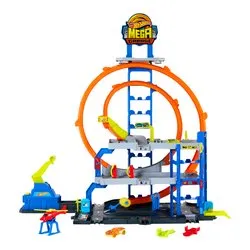 Garage Playset Mega Loop HOT WHEELS CITY JBM74 - immagine 1
