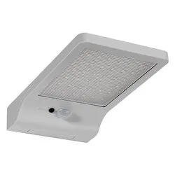 Applique solare DOOR LED SOLAR Silver (1 luce - 320 Lumen - 3 W - Bianco neutro) (11x19,2x3cm) LUM267862BLI1 - immagine 1