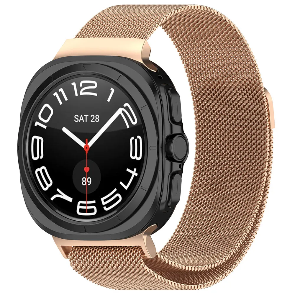 Cinturino Techsuit W009 per Samsung Galaxy Watch Ultra Series, Rosa Dorato - immagine 1
