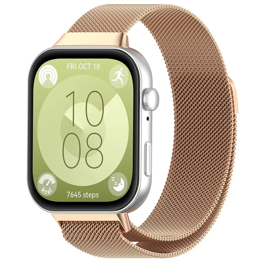Cinturino Techsuit W009 per Huawei Watch Fit 5 Pro / Fit 5 / Fit 4 Pro / Fit 4 / Fit 3, Rosa Oro - immagine 1