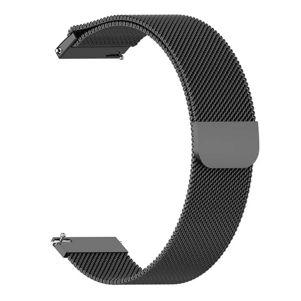 Cinturino Techsuit W009 per Huawei Watch / Garmin Watch Series, 18mm, Nero - immagine 1